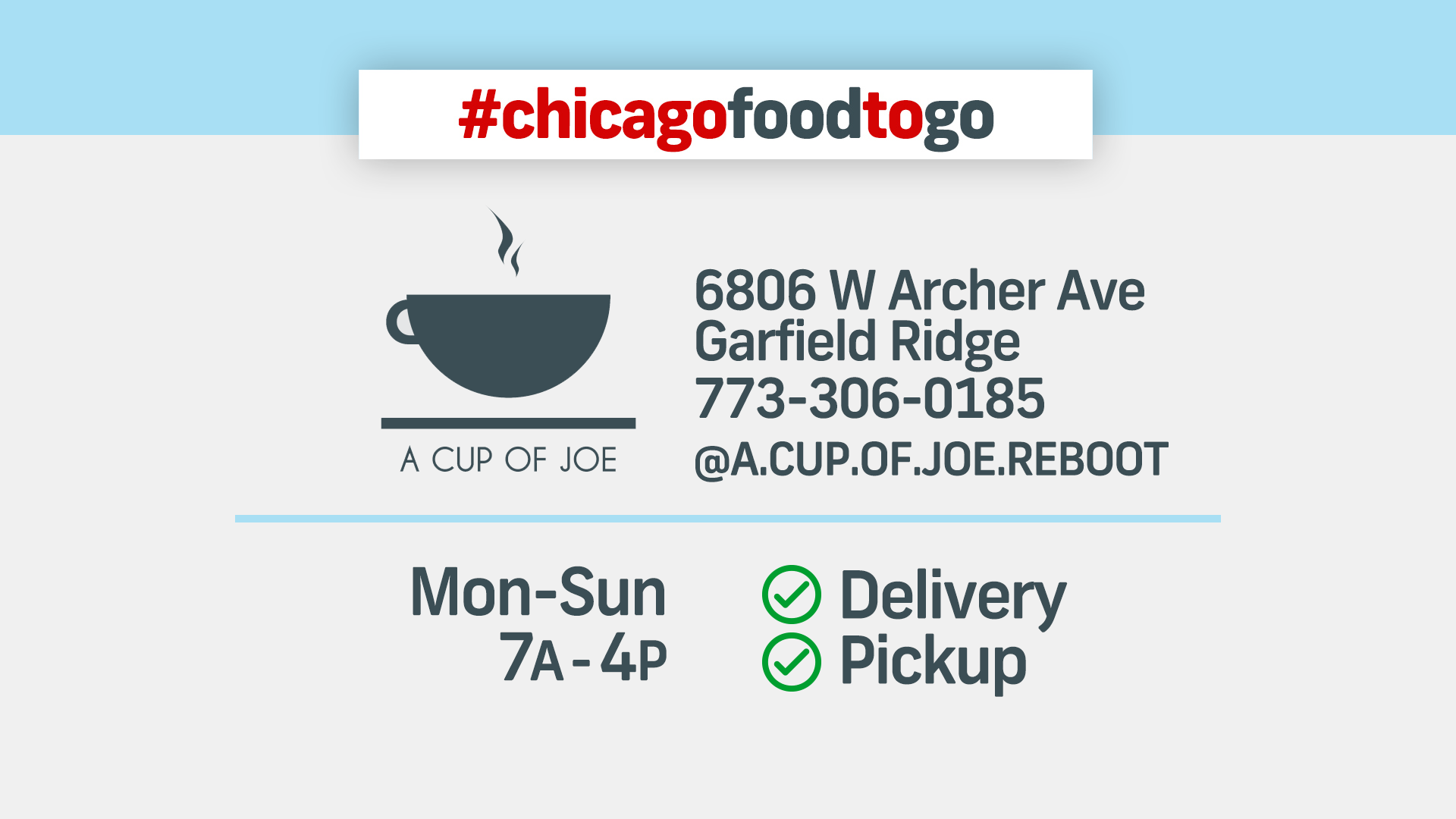 Cw26 Chicago Food To Go F J Neighborhoods